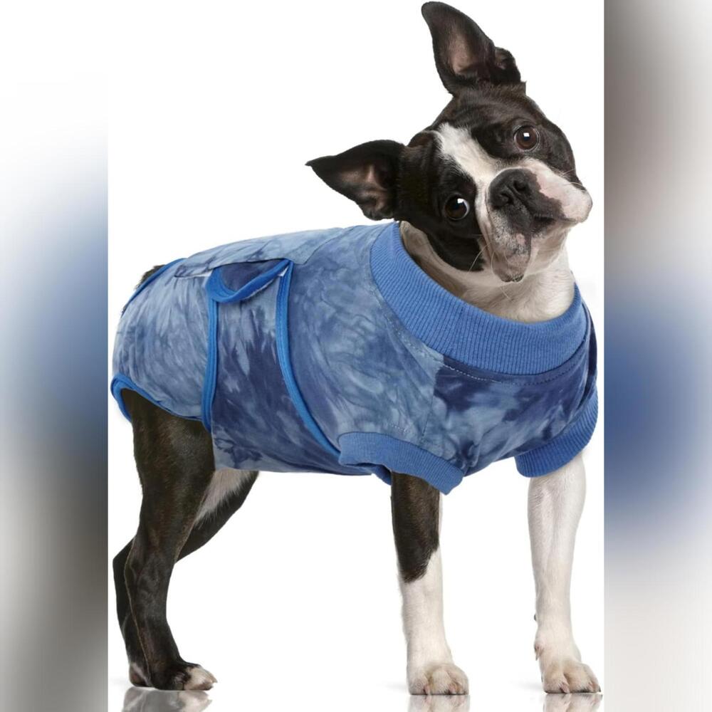 NWT FUAMEY Recovery Suit For Dogs, Soft Breathable Bodysuit, Blue, Large